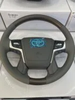 Toyota Land Cruiser LC200 (2008–2021) and Prado LC150 (2009–2022) steering wheel upgrade in wooden and leather design with airbag – Changzhou Chengfeng Vehicle Co., Ltd.