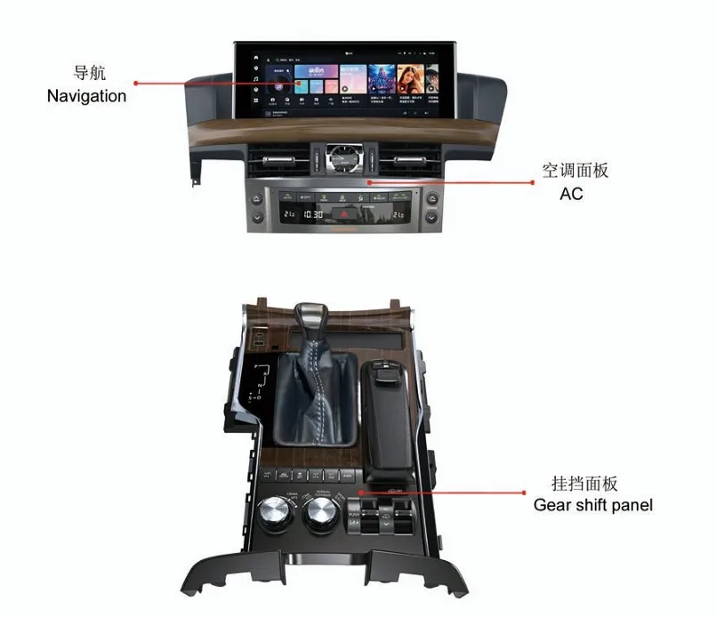 Lexus LX570 (2008–2020) Interior Upgrade to 2025 LX570 – Simplified Console Conversion - Image 4